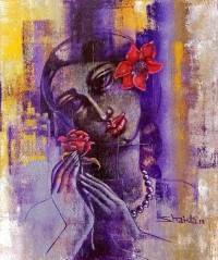 Shaista Momin, Untitled, 20 x 24 Inch, Acrylic on Canvas, Figurative Painting, AC-SHM-018